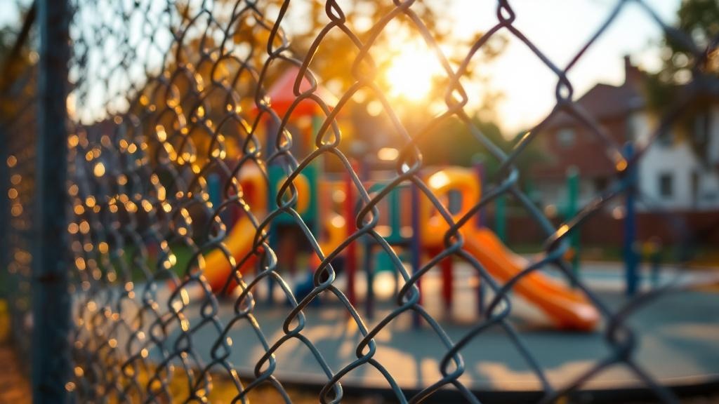 School Yard Chain Link Fence - Residential - Professional Chain Link by Fencing & Gates contractors