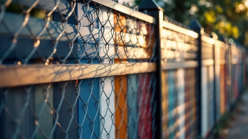 Privacy Slat Chain Link Fence for Urban Properties - Professional Chain Link by Fencing & Gates contractors