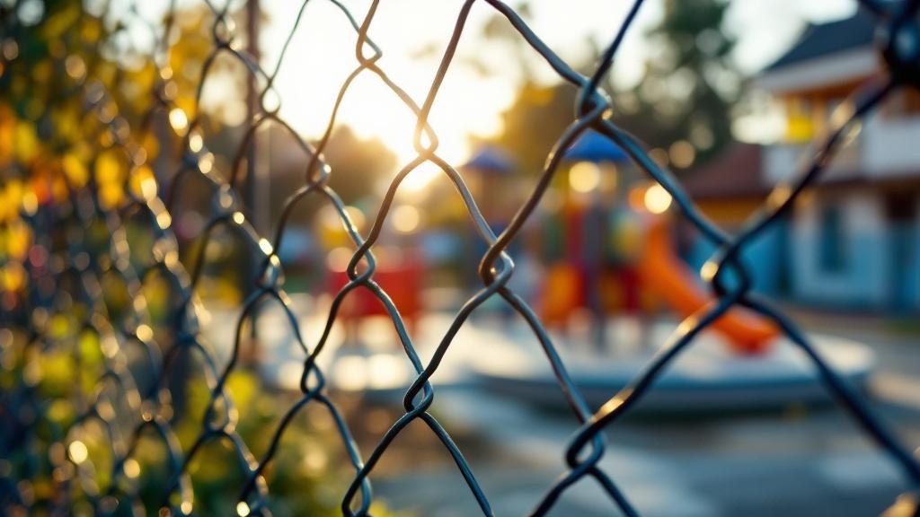School Yard Chain Link Fence - Residential - Professional Chain Link by Fencing & Gates contractors