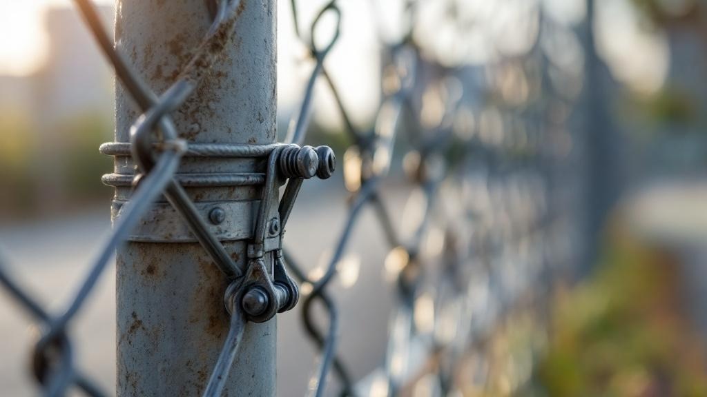Budget-friendly Chain Link Fence Line Post Detail - Professional Chain Link by Fencing & Gates contractors