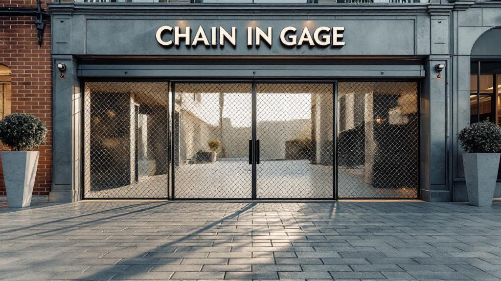 Chain Link Cantilever Gate Project - Professional Chain Link by Fencing & Gates contractors