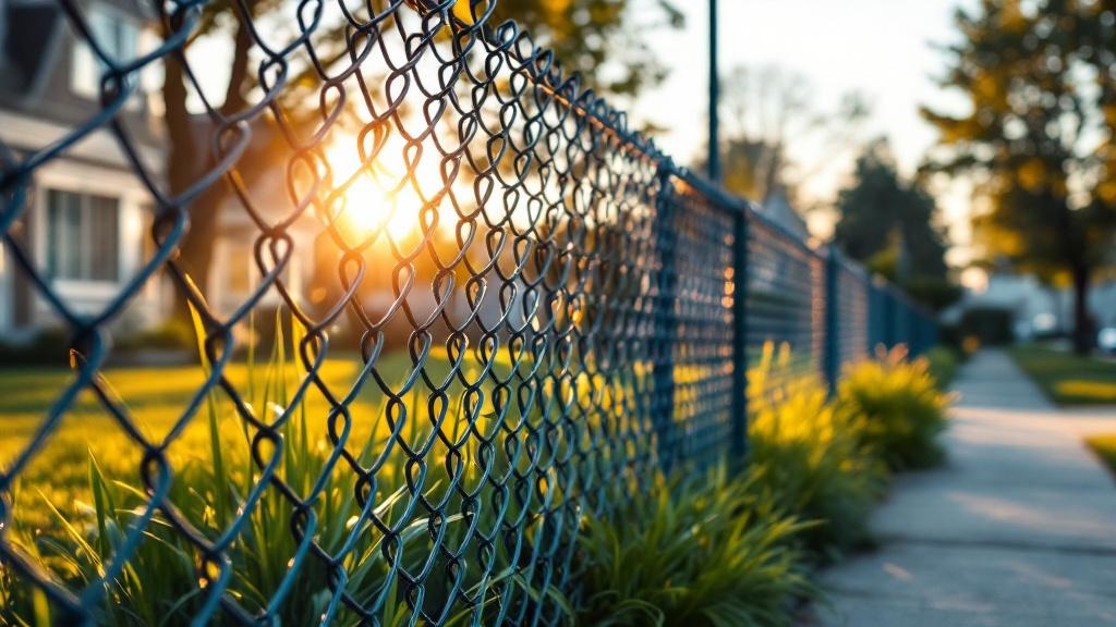 Residential Chain Link Property Line for Urban Properties - Professional Chain Link by Fencing & Gates contractors
