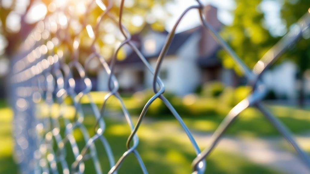 Galvanized Chain Link Fence - Residential - Professional Chain Link by Fencing & Gates contractors