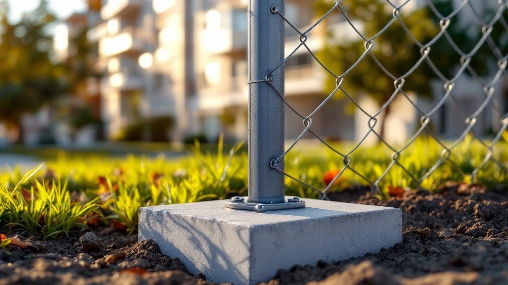Premium Chain Link Fence Corner Post - Professional Chain Link by Fencing & Gates contractors