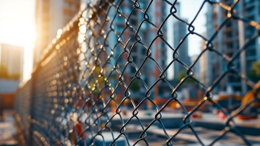 Chain Link Temporary Construction Fence Project - Professional Chain Link by Fencing & Gates contractors