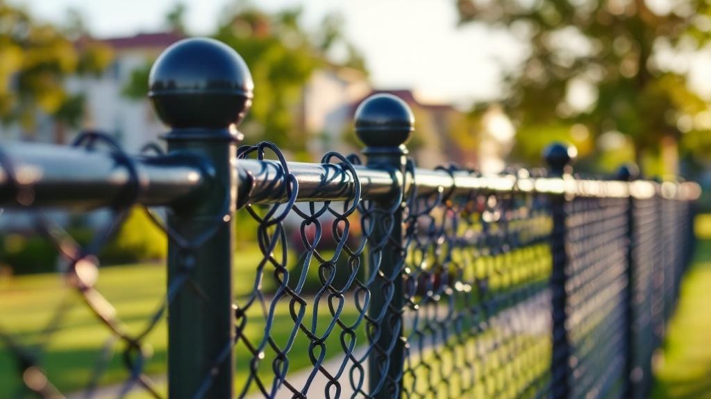 Custom Chain Link Fence Top Rail - Professional Chain Link by Fencing & Gates contractors
