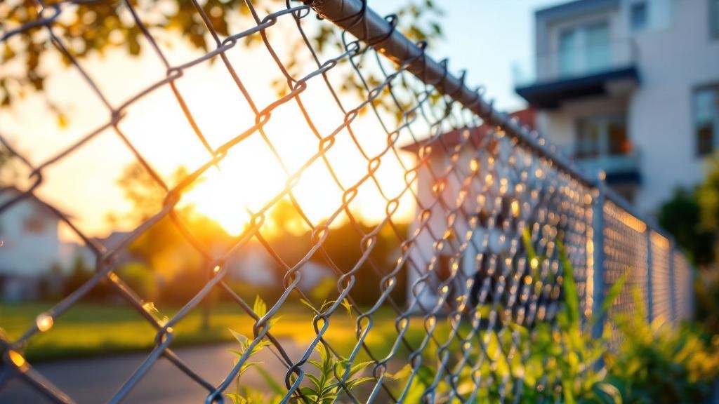 Galvanized Chain Link Fence - Residential - Professional Chain Link by Fencing & Gates contractors
