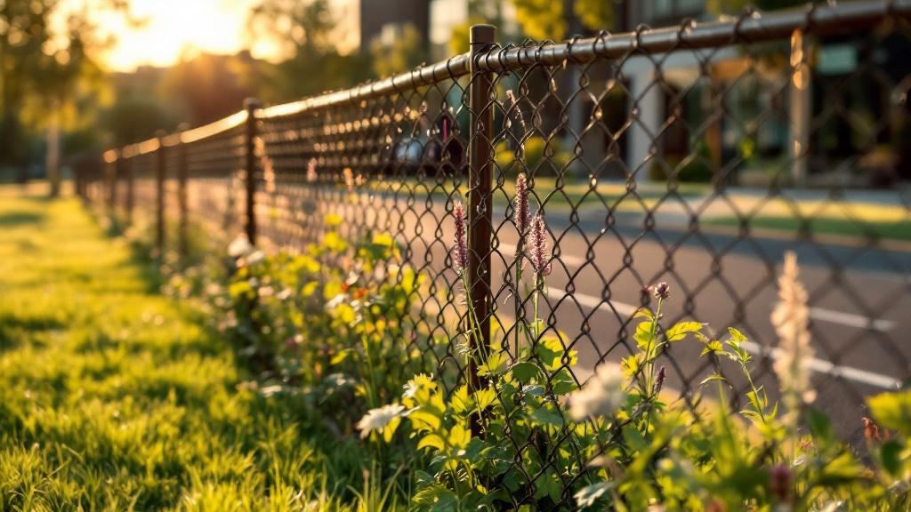 Custom Brown Vinyl Chain Link Fence - Professional Chain Link by Fencing & Gates contractors