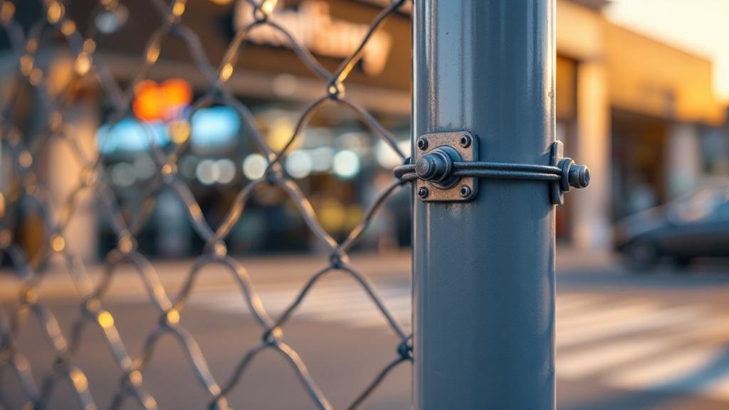 Budget-friendly Chain Link Fence Line Post Detail - Professional Chain Link by Fencing & Gates contractors