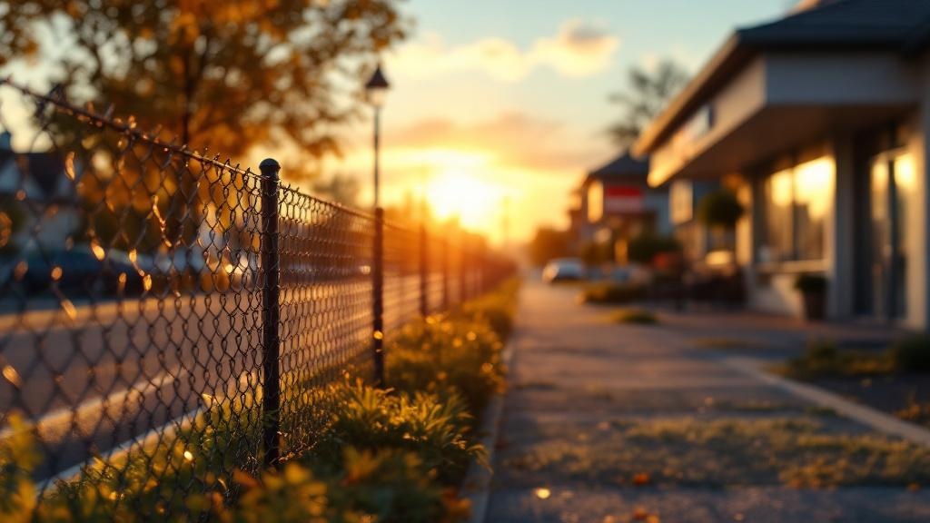 Residential Chain Link Property Line for Retail Properties - Professional Chain Link by Fencing & Gates contractors