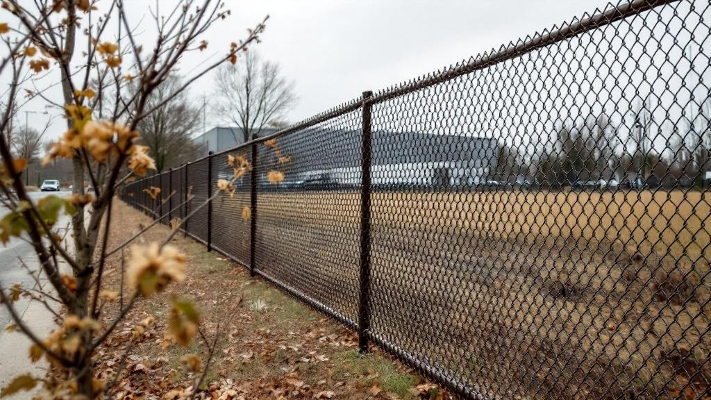 Custom Brown Vinyl Chain Link Fence - Professional Chain Link by Fencing & Gates contractors