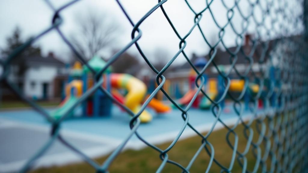 School Yard Chain Link Fence - Residential - Professional Chain Link by Fencing & Gates contractors