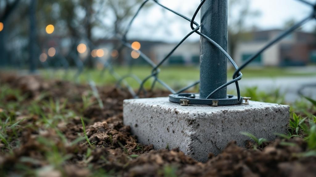 Custom Chain Link Fence Corner Post - Professional Chain Link by Fencing & Gates contractors