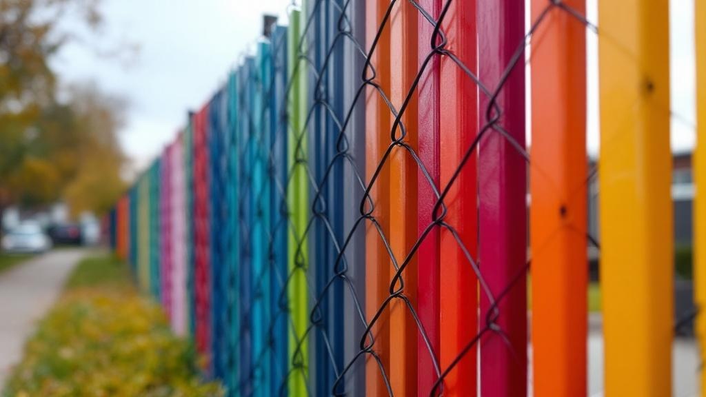 Privacy Slat Chain Link Fence for School Properties - Professional Chain Link by Fencing & Gates contractors