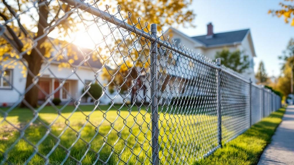 Galvanized Chain Link Fence - Residential - Professional Chain Link by Fencing & Gates contractors