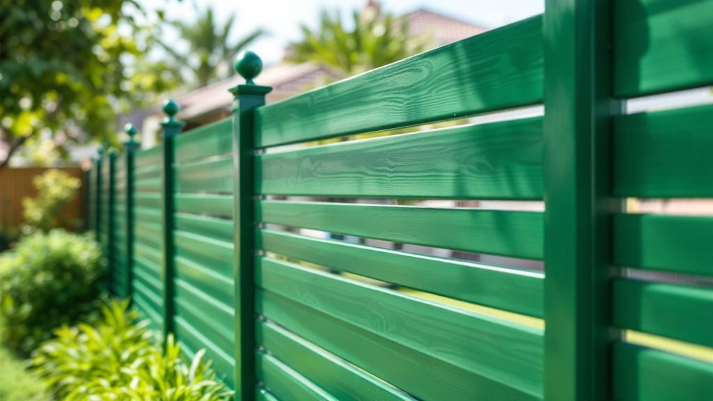 Green Vinyl Chain Link Fence Project - Professional Chain Link by Fencing & Gates contractors