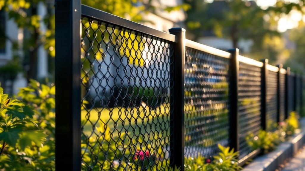 Professional Black Vinyl Chain Link Fence - Professional Chain Link by Fencing & Gates contractors