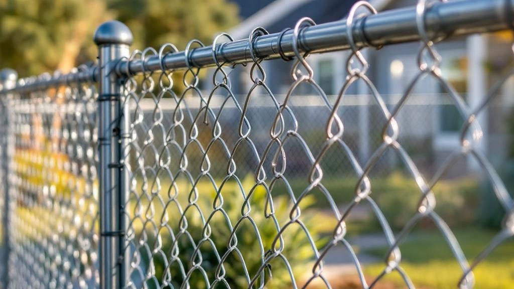 Galvanized Chain Link Fence - Residential - Professional Chain Link by Fencing & Gates contractors