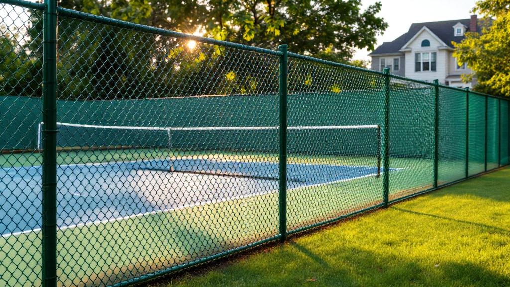 Tennis Court Chain Link - Traditional - Professional Chain Link by Fencing & Gates contractors