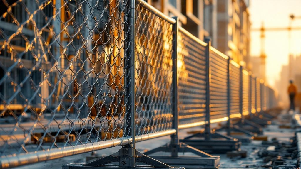 Temporary Construction Fence Project - Professional Chain Link by Fencing & Gates contractors