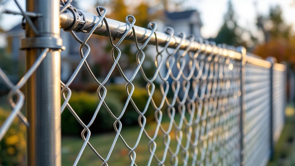 Galvanized Chain Link Fence - Residential - Professional Chain Link by Fencing & Gates contractors