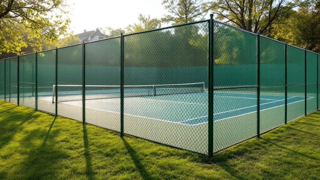 Tennis Court Chain Link - Traditional - Professional Chain Link by Fencing & Gates contractors