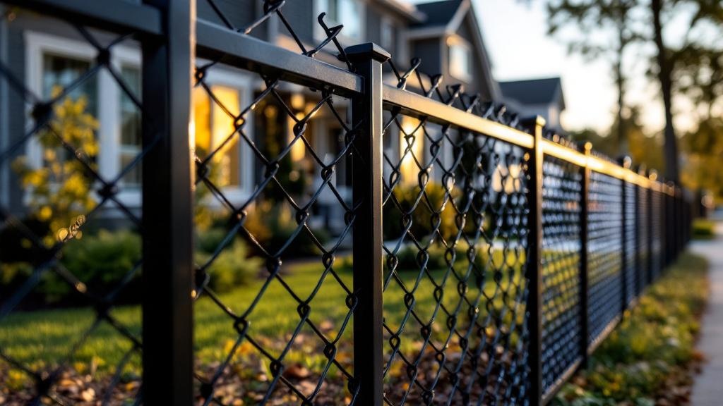 Professional Black Vinyl Coated Chain Link - Professional Chain Link by Fencing & Gates contractors
