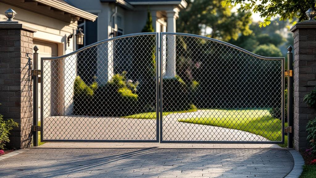 Chain Link Double Swing Gate Project - Professional Chain Link by Fencing & Gates contractors
