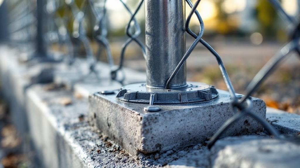 Quality Chain Link Terminal Post Detail - Professional Chain Link by Fencing & Gates contractors