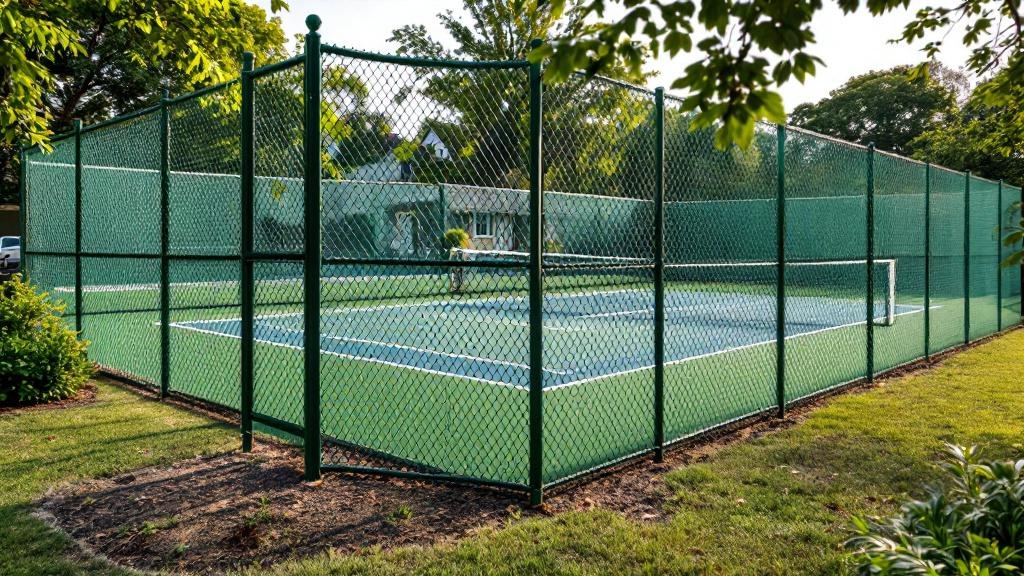 Tennis Court Chain Link - Traditional - Professional Chain Link by Fencing & Gates contractors