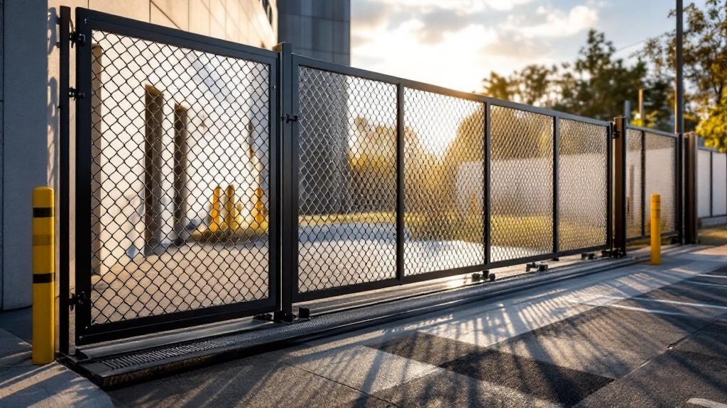 Chain Link Rolling Gate for Urban Properties - Professional Chain Link by Fencing & Gates contractors