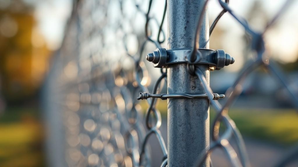 Chain Link Fence Line Post Project - Professional Chain Link by Fencing & Gates contractors