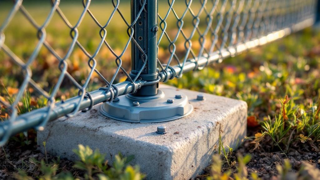 Quality Chain Link Terminal Post Detail - Professional Chain Link by Fencing & Gates contractors