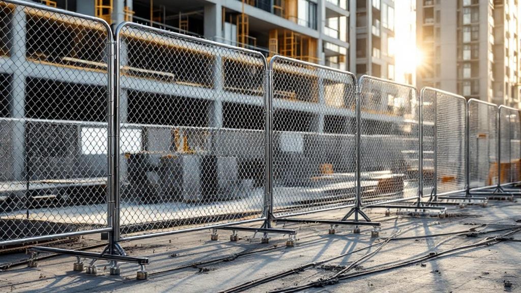 Temporary Construction Fence Project - Professional Chain Link by Fencing & Gates contractors