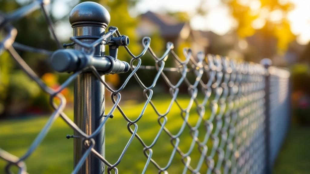 Galvanized Chain Link Fence - Residential - Professional Chain Link by Fencing & Gates contractors