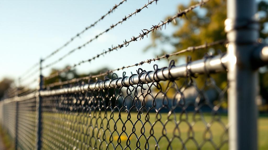 Chain Link with Barbed Wire for Rural Properties - Professional Chain Link by Fencing & Gates contractors