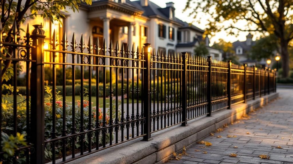Estate Iron Perimeter Fence Project - Professional Ornamental Iron by Fencing & Gates contractors