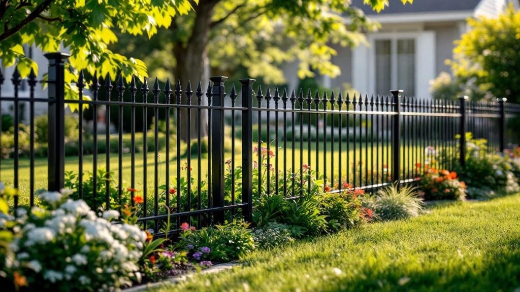 Custom Iron Fence Garden Border - Professional Ornamental Iron by Fencing & Gates contractors