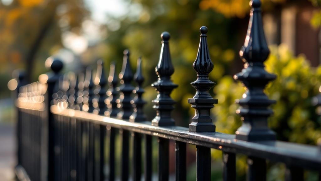 Iron Fence Ball Top Finials Project - Professional Ornamental Iron by Fencing & Gates contractors