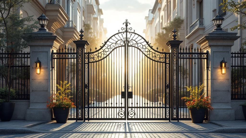 Quality Ornamental Iron Arched Gate - Professional Ornamental Iron by Fencing & Gates contractors