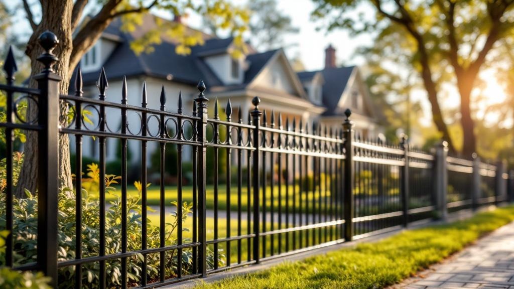 Estate Iron Perimeter Fence Project - Professional Ornamental Iron by Fencing & Gates contractors