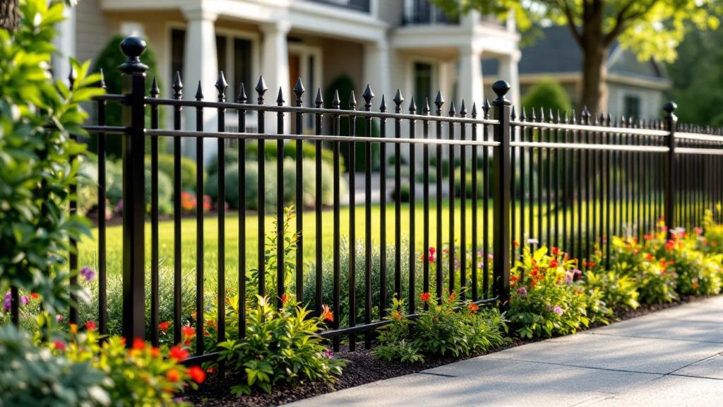 Custom Iron Fence Garden Border - Professional Ornamental Iron by Fencing & Gates contractors