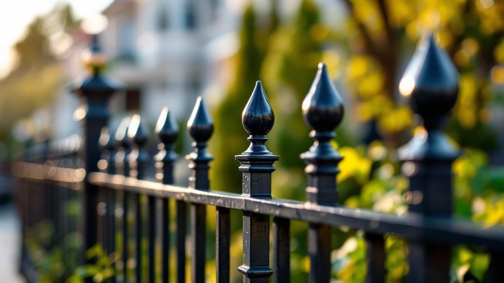 Iron Fence Ball Top Finials Project - Professional Ornamental Iron by Fencing & Gates contractors