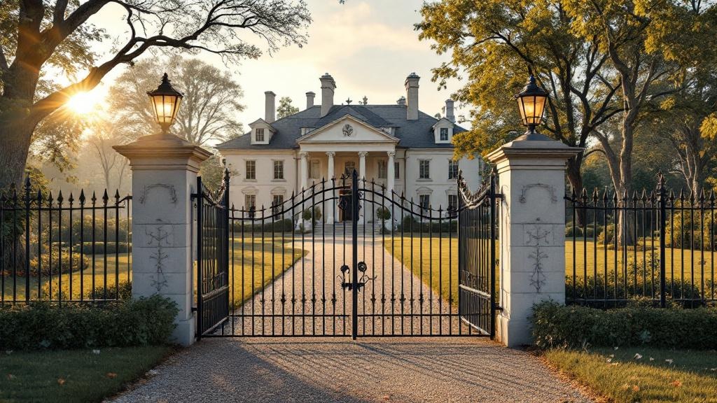 Estate Iron Perimeter Fence Project - Professional Ornamental Iron by Fencing & Gates contractors