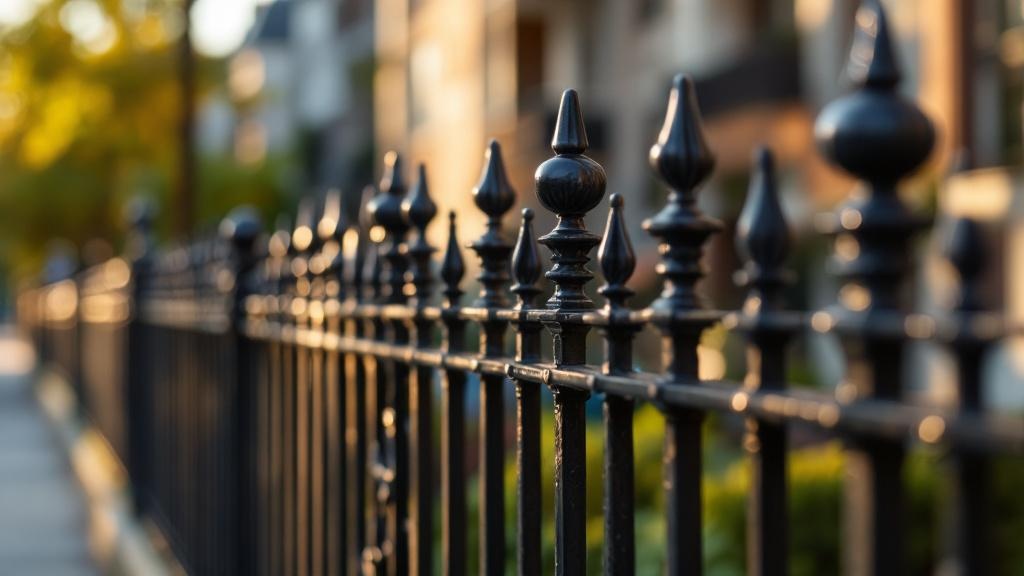 Iron Fence Ball Top Finials Project - Professional Ornamental Iron by Fencing & Gates contractors