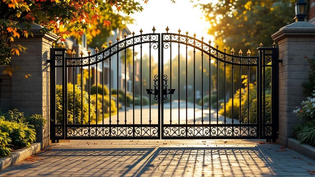 Automatic Iron Driveway Gate - Traditional - Professional Ornamental Iron by Fencing & Gates contractors
