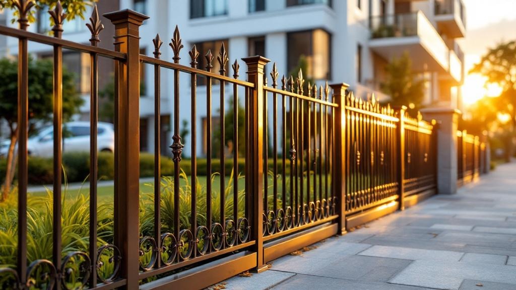 Bronze Ornamental Iron Fence for Office Properties - Professional Ornamental Iron by Fencing & Gates contractors