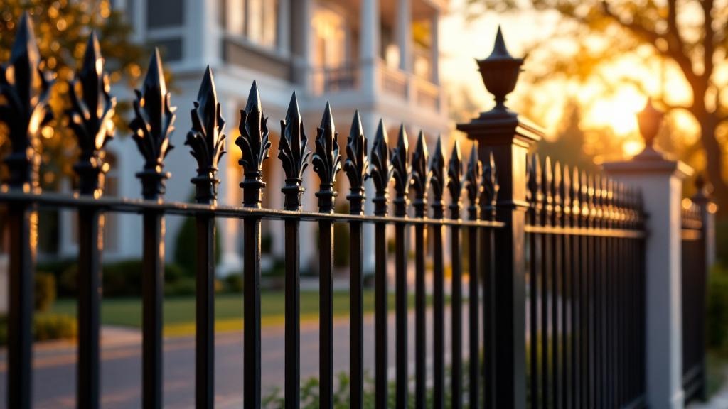 Estate Iron Perimeter Fence Project - Professional Ornamental Iron by Fencing & Gates contractors