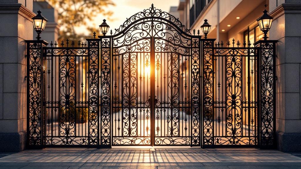 Complete Ornamental Iron Pedestrian Gate - Professional Ornamental Iron by Fencing & Gates contractors