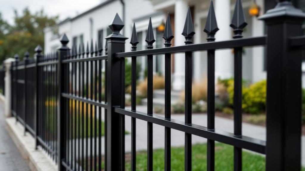 Classic Black Iron Fence - Residential - Professional Ornamental Iron by Fencing & Gates contractors